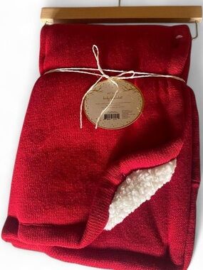 NWTs Holiday Fleece Lined Blanket - 30” x 40”